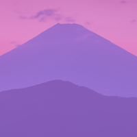 mountain with a purple overlay