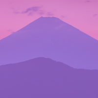 mountain with a purple overlay