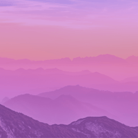 mountain with a pink overlay