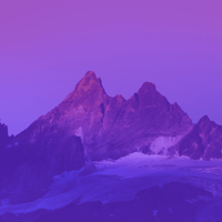 mountain top with a purple overlay
