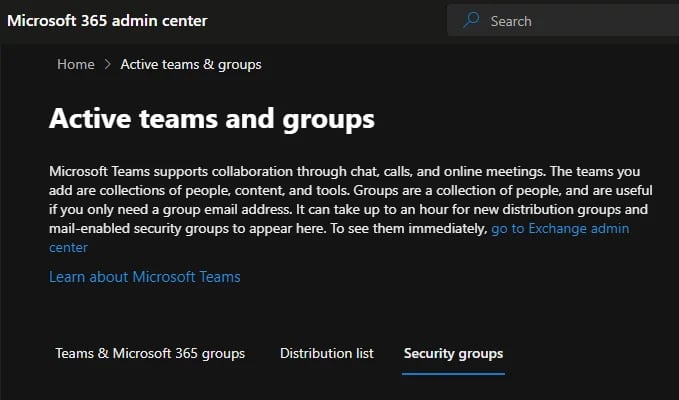 active-teams-groups